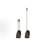 SAINT LAURENT YSL PUFFER Gold Logo sliding chain strap crossbody single-shoulder bag for women, brown